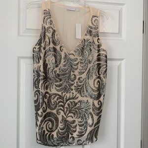New York & Co Sequin Blouse NWT